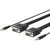 Profusion VivoLink PROVGAS15 15m VGA (D-Sub)+ 3.5mm VGA (D-Sub)+ 3.5mm Juodas VGA-Kabelis (PROVGAS15) - Cable - Digital/Ekranas/Video
