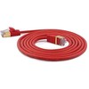 Wantec Wantec 1.50mCat.7 RohCable Komutacinis kabelis S/STP RJ45 kištukas ant raudonos spalvos - Tinklas- Komutacinis kabelis Tinklo kabelis (7160)