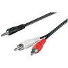 Wentronic TECHLY 504402 Techly Audio stereo laidas, lizdas 3,5 mm iki 2x RCA M/M 50 cm