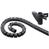 Wentronic DELTACO neiloninis kabelio kanalas, 25mm, 2.5m, juodas / LDR02
