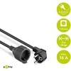 Goobay maitinimo laido ilgintuvas 3,0 m juodas - 93093
