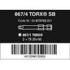 Antgalių Wera standart, 2 x TORX T20 x 50mm, 867/4 Z, blisteryje