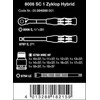 Terkšlės ir galvučių rinkinys Wera Zyklop Hybrid 8006 SC 1, 10-19mm, 13 vnt