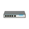 Šakotuvas EXTRALINK KRIOS 4 prievadų GbE Nevaldomas 802.3AF/AT 150 W PoE jungiklis + 1xRJ45 Up-Link