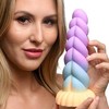 Xr Brands Blush Novelties Unicorn Horn Silicone Fantasy Toy Multicolor 20 cm