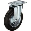 VOREL KOŁO SKRĘTNE Z CZARNĄ GUMĄ 200mm 87317