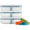 ZWILLING FRESH&amp;SAVE Pradedančiųjų rinkinys plastikowy L jūros spalvos