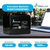 Extralink akumuliatorius Baterija ACCUMULATOR 12V 40AH – Batterie – 40.000 mAh Rūgštinis akumuliatorius (VRLA) 13,5 V 12 Ah