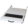 aixcase 19" Rack 1U Klaviatūra DE Trackball PS2&USB lichtgrau