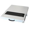 aixcase 19" Rack 1U Tastatur DE Touchpad USB lichtgrau