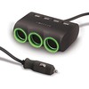 Automobilinis įkroviklis-šakotuvas Forever CSS-05 3 in 1 su 4xUSB ir 3x12V jungtimis