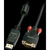 Adapteris - LINDY DisplayPort į VGA Adapterį Kabelis, 1920x1200@60Hz, 2 m, Juodas