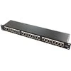LOGILINK NP0061 LOGILINK- Patch Panel 19 montavimas Cat.6A STP 24 jungtys, juodos