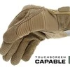 Mechanix Wear Pirštinės Mechanix M-Pact® 3 Coyote L dydis. Velcro, TrekDry®, dirbtinė oda, delno, Kevlar® krumplių, Armortex®, pirštų apsauga, D30® apsauga nuo vibracijos