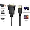 Techly Konwerter USB na RS232/DB9 M/M na kablu 1.5m Polybags