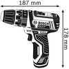 Bosch GSB 12V-15, BG 2x2.0, 20 ACC, 12V-20