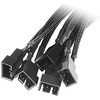 Akasa 4-pin - 4-pin x5, 0,45 m, Juoda (AK- CBFA03- 45)