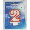 Amscan Torto žvakutė nr. 2, 7,3 cm
