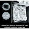 ARCTIC P12 MAX PVM korpuso ventiliatorius, 4-pin, 120mm, baltas
