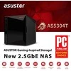 Serveris Asus Asustor Nimbustor 4 AS5304T iki 4 HDD/SSD, Intel Celeron J4105 Quad-Core, Procesoriaus dažnis 1,5 GHz, 4 GB, SO-DIMM DDR4 2400, Vienvietis, Juodas
