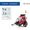 Dviračio priekaba Bellelli B-travel red