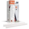 Peach Peach Binderücken baltas 16mm 100er-Pack