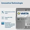 VARTA A7 AGM (E39) (570901076) 70Ah 760A akumuliatorius