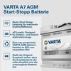 VARTA A7 AGM (E39) (570901076) 70Ah 760A akumuliatorius