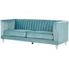 Beliani 3 vietų sofa ARVIKA aksominė mėlyna