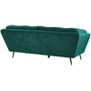 Beliani 3 vietų sofa LENVIKaksominė, smaragdinė