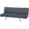 Beliani Trivietė išskleidžiama sofa BRISTOL tamsiai mėlyna