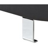 Beliani 5 vietų kampinė sofa NORREA, dirbtinė oda, juoda, kairinė
