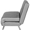Beliani Viengulė išskleidžiama sofa FARRIS tamsiai pilka