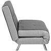 Beliani Viengulė išskleidžiama sofa FARRIS tamsiai pilka