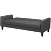 Beliani Trivietė sofa-lova VEHKOO tamsiai pilka