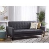 Beliani Trivietė sofa-lova VEHKOO tamsiai pilka