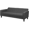 Beliani Trivietė sofa-lova VEHKOO tamsiai pilka