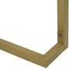Beliani Konsolė WESTPORT balta/auksinė 115 cm 50 cm su stalčiais
