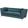 Sofa Beliani 5 vietų minkštų baldų komplektas GAULA, azuro veliūras