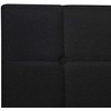 Beliani Kontinentinė lova ADMIRAL 140 x 200 cm, juoda