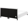 Beliani Velvetinė lova FITOU 160 x 200 cm balta