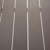 Beliani Sodo stalas iš aliuminio 180 x 90 cm pilkas VERNIO