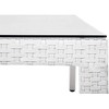 Beliani Rattan sodo lentelė 220x100cm balta ITALIJA (58171)
