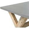 Beliani Sodo stalas OLBIA 200 cm 100 cm betono spalvos