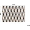 Beliani Odos skiautės kilimas 160 x 230 cm rudos spalvos