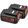 Black &amp; Decker akumuliatorinė vejapjovė CLM3820L2, 36V, 2x2.0Ah, 38cm