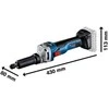 Bosch GGS 18V-10 SLC, LB be akumuliatoriaus ir kroviklio