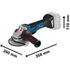 Bosch GWS 18V-10 PSC 2x5.5Ah Pc GAL 1880CV, L-boxx