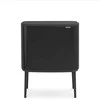 Šiukšlių dėžė Brabantia Bo Touch, 3 x 11 l, Matinė juoda
