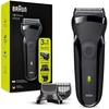 Braun | Shaver | Series 3 Shave&amp;Style 300BT | Operating time (max) 30 min | NiMH | Juodas/Žalias